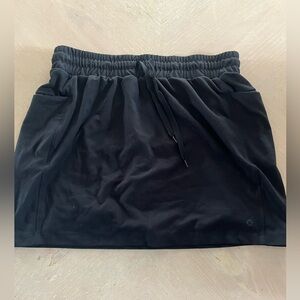 RBX Black Pull-On Athletic Skort with Drawstring